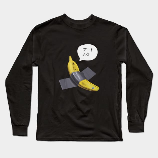 banana duck tape Long Sleeve T-Shirt by Moodigfx